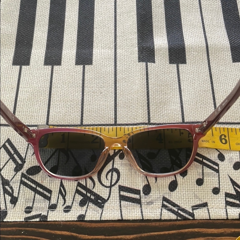 Givenchy Red Ombre Peach Prescription Italian Well Made Sunglasses - Picture 9 of 10